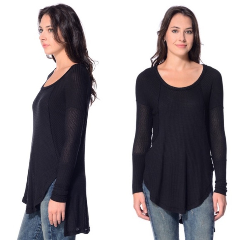 Free People black tunic sweater